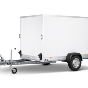 255x157x180cm - Stema geschlossener Anhänger mit Ladebordwand