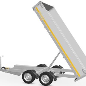 Gebremster Kipper 311x160cm - 2700kg - mit 30cm Aluplatten - Doppelachse