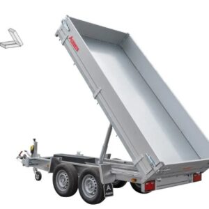 Gebremster Kipper 305x153cm - 2000kg - mit 30cm Aluplatten - Doppelachse