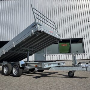 Gebremster Kipper 355x178cm - 3000kg - mit 30cm Aluplatten - Doppelachse